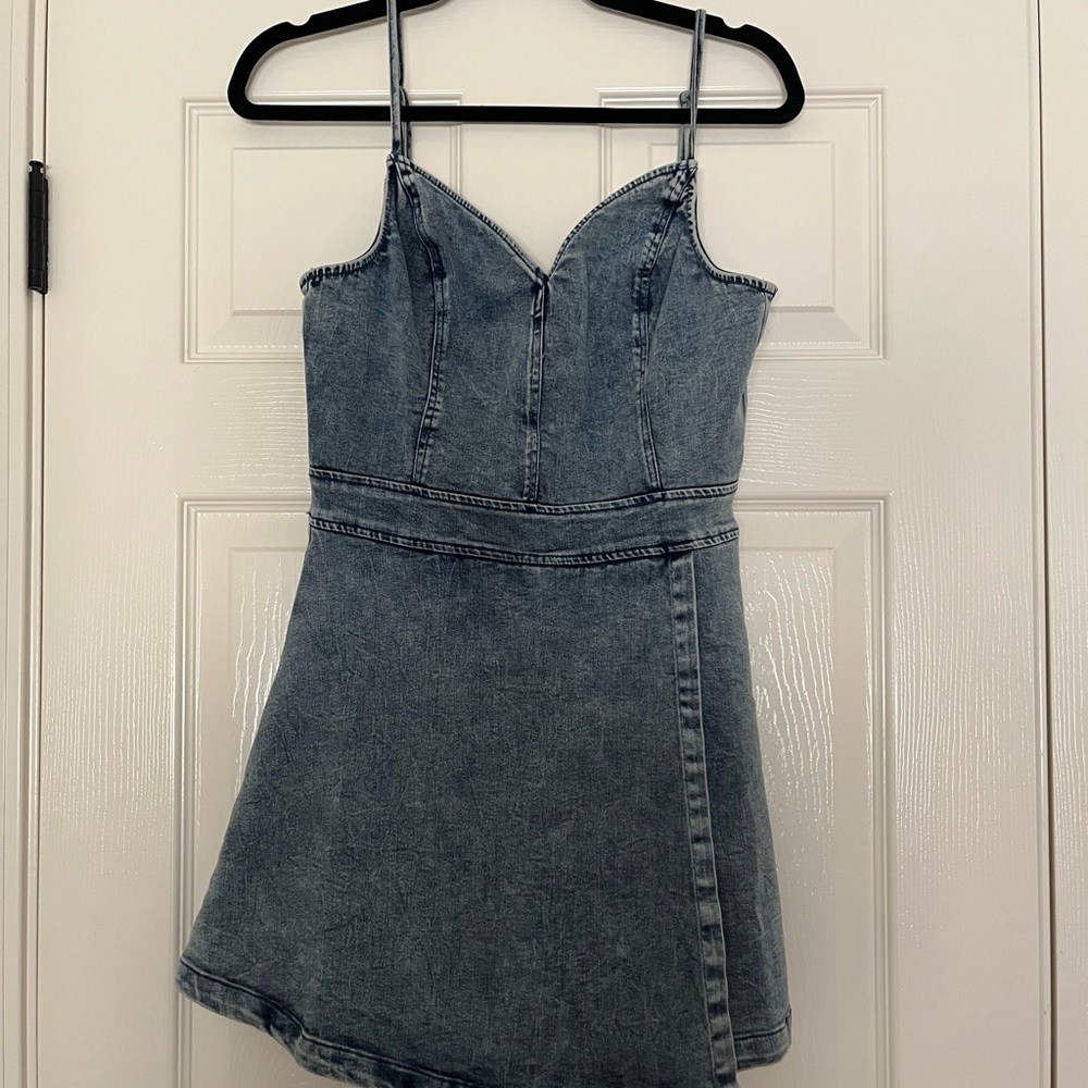 Flying Tomato Blue Denim Dress